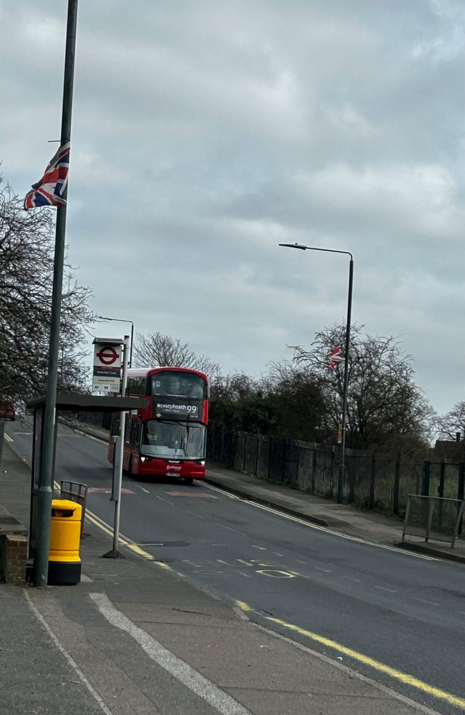 Flags in Slade Green